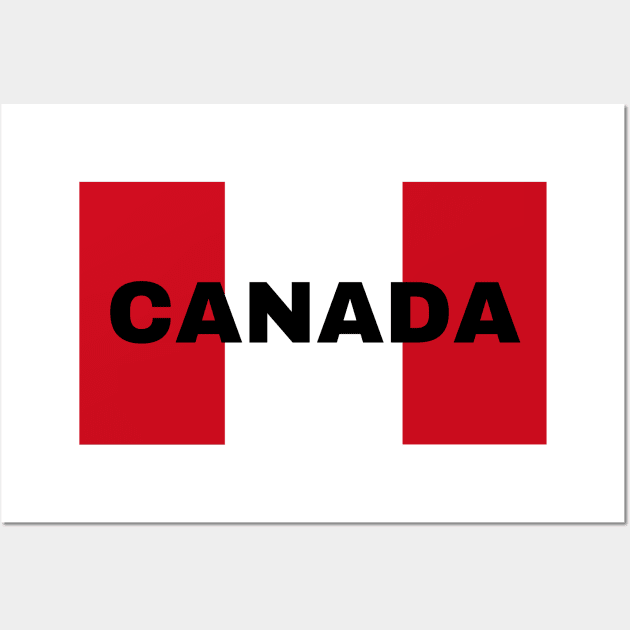 Canada Flag Colors Wall Art by aybe7elf